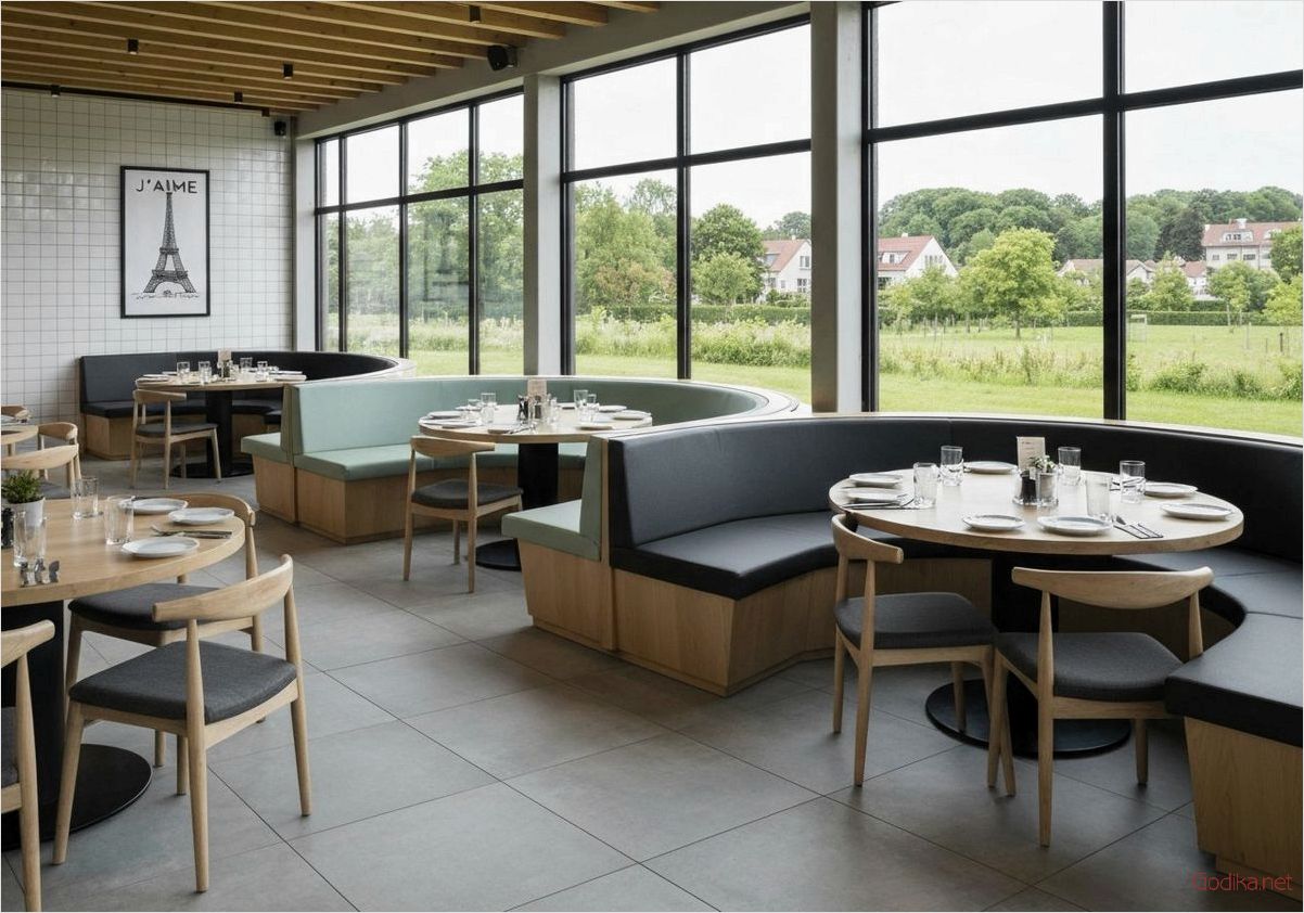 Choosing furniture for a restaurant with convenience and stylish interior design